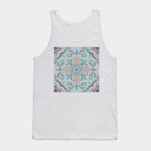 Gypsy Floral in Red & Blue Tank Top